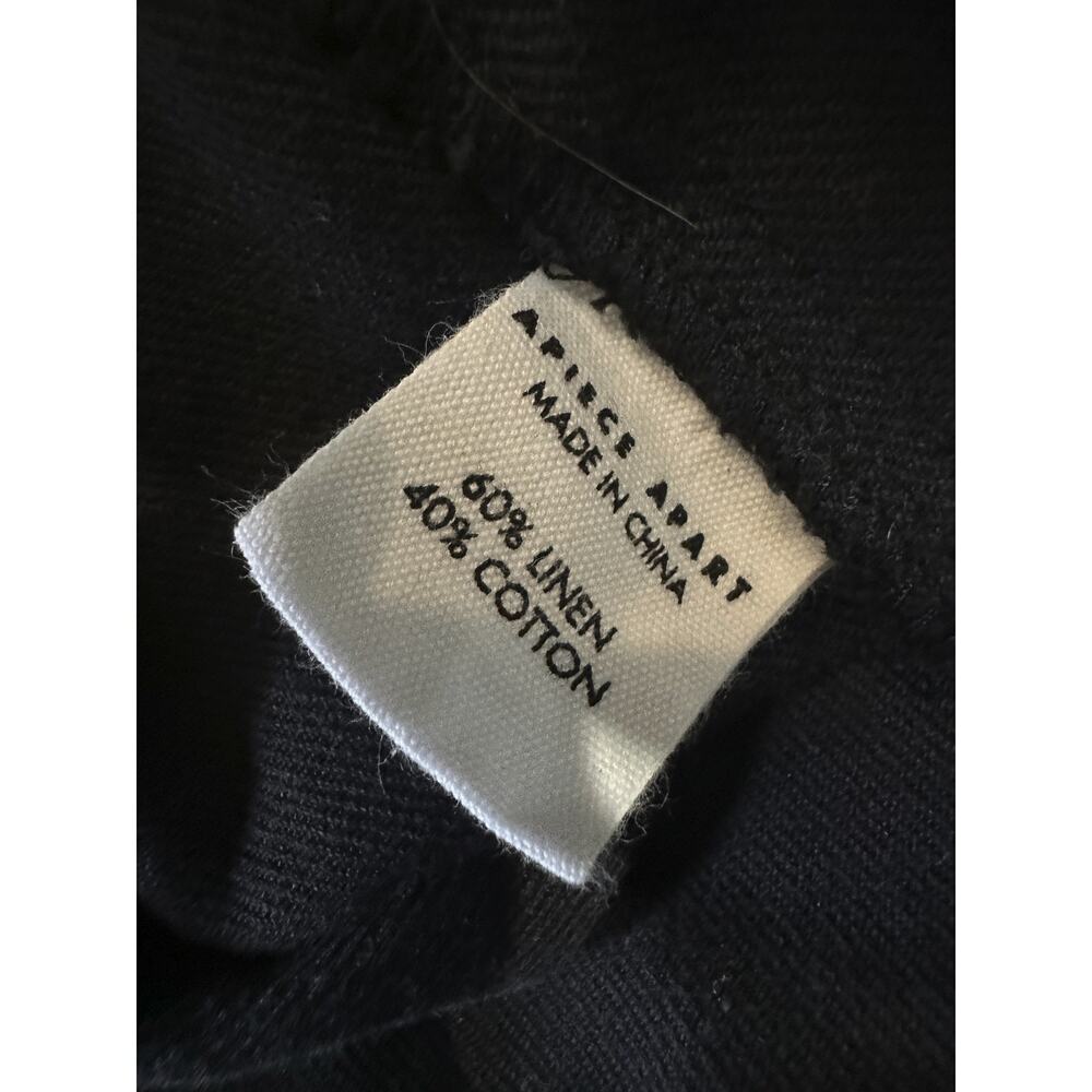 Apiece Apart Isa Wrap Pant Linen Cotton Blend Tie Waist Relaxed Trouser Size 4 - Picture 8 of 16